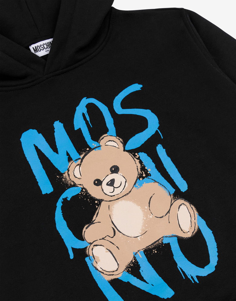 Moschino Teddy Bear Cotton Hoodie Black Moschino 2