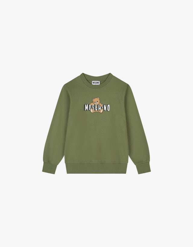 Moschino Teddy Bear cotton sweatshirt Olive green Moschino 0
