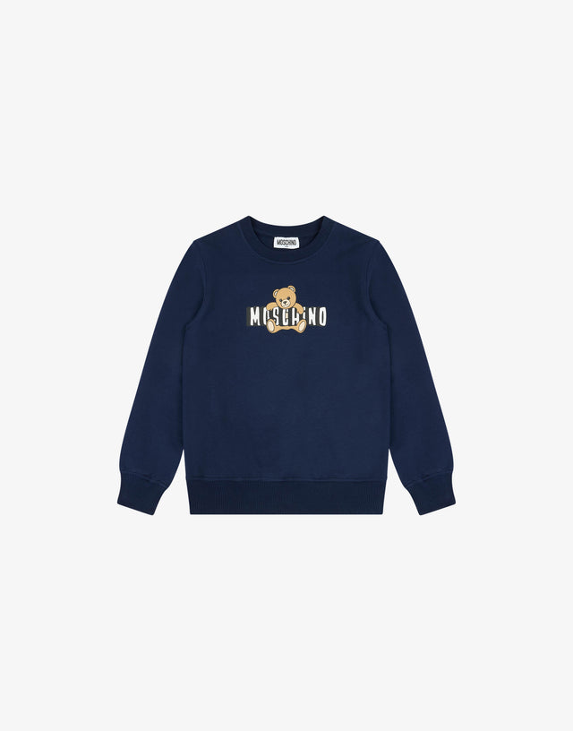 Moschino Teddy Bear cotton sweatshirt Blue Navy Moschino 0