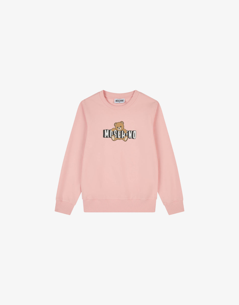 Sweat-shirt en coton Moschino Teddy Bear Rose Moschino 0