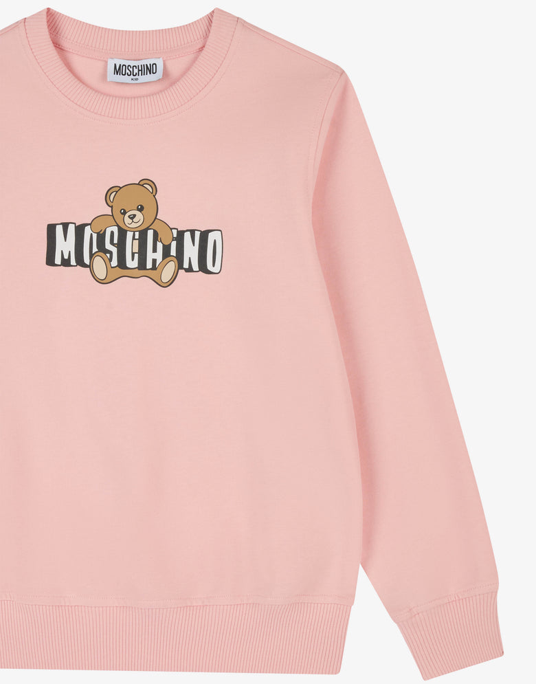 Sweat-shirt en coton Moschino Teddy Bear Rose Moschino 2