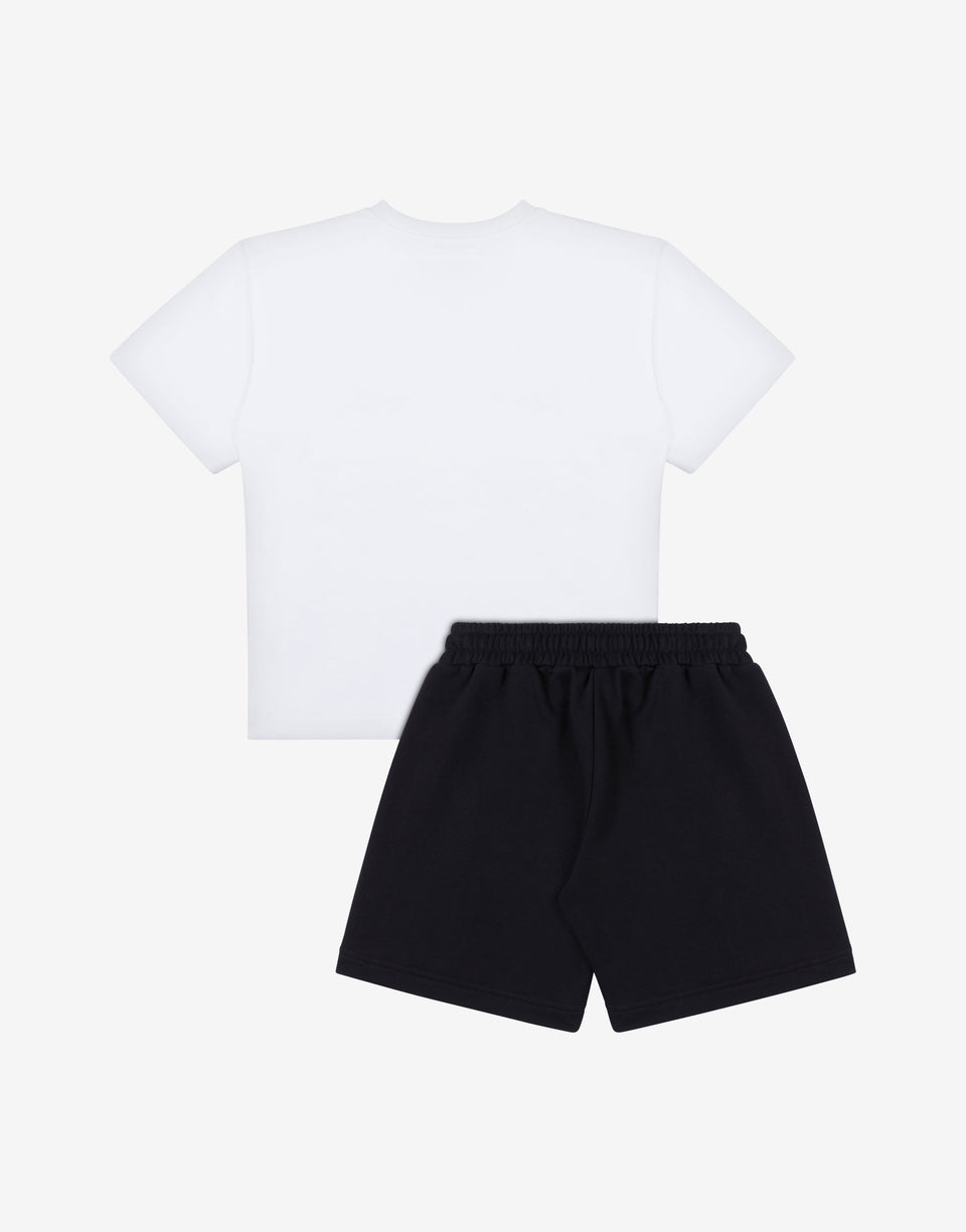 Conjunto de camiseta y pantalón corto Teddy Bear Blanco Moschino 1