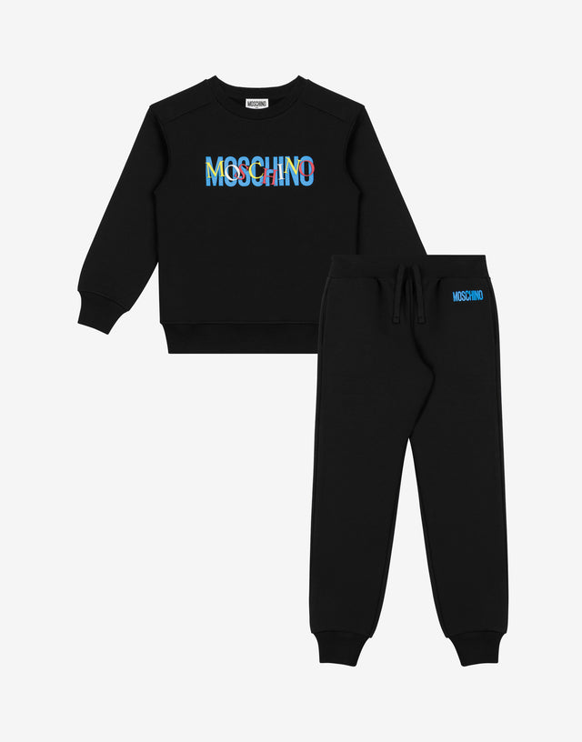Chándal de algodón estampado Negro Moschino 0