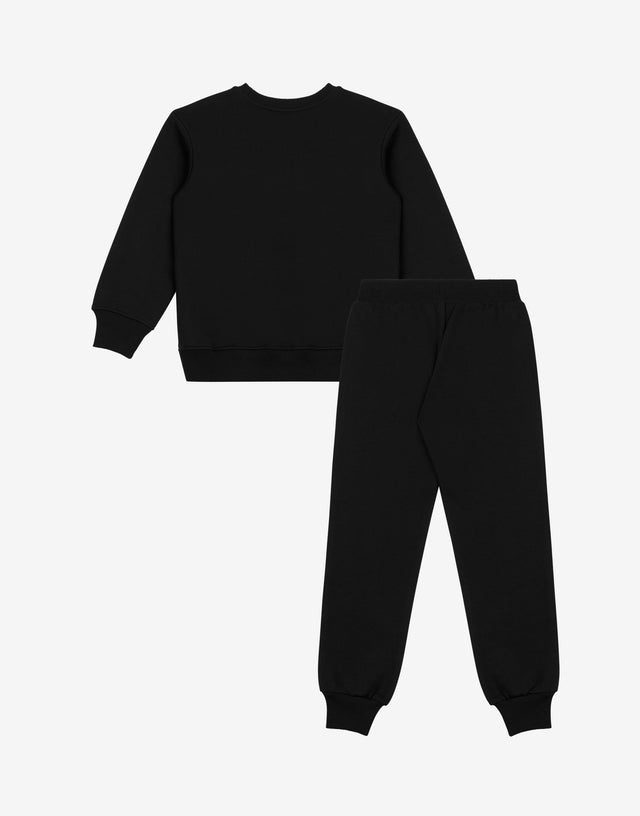 Chándal de algodón estampado Negro Moschino 1