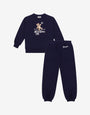 Completo tuta in felpa di cotone Moschino Teddy Bear