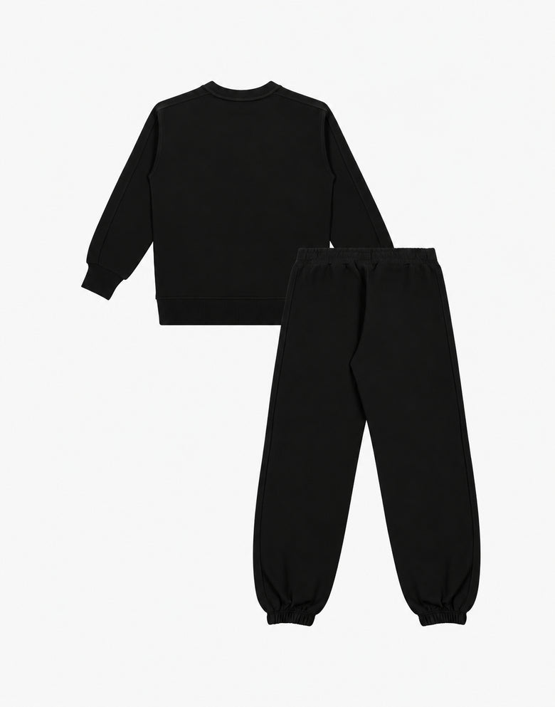 Moschino Teddy Bear Cotton Sweatshirt Jumpsuit Black Moschino 1