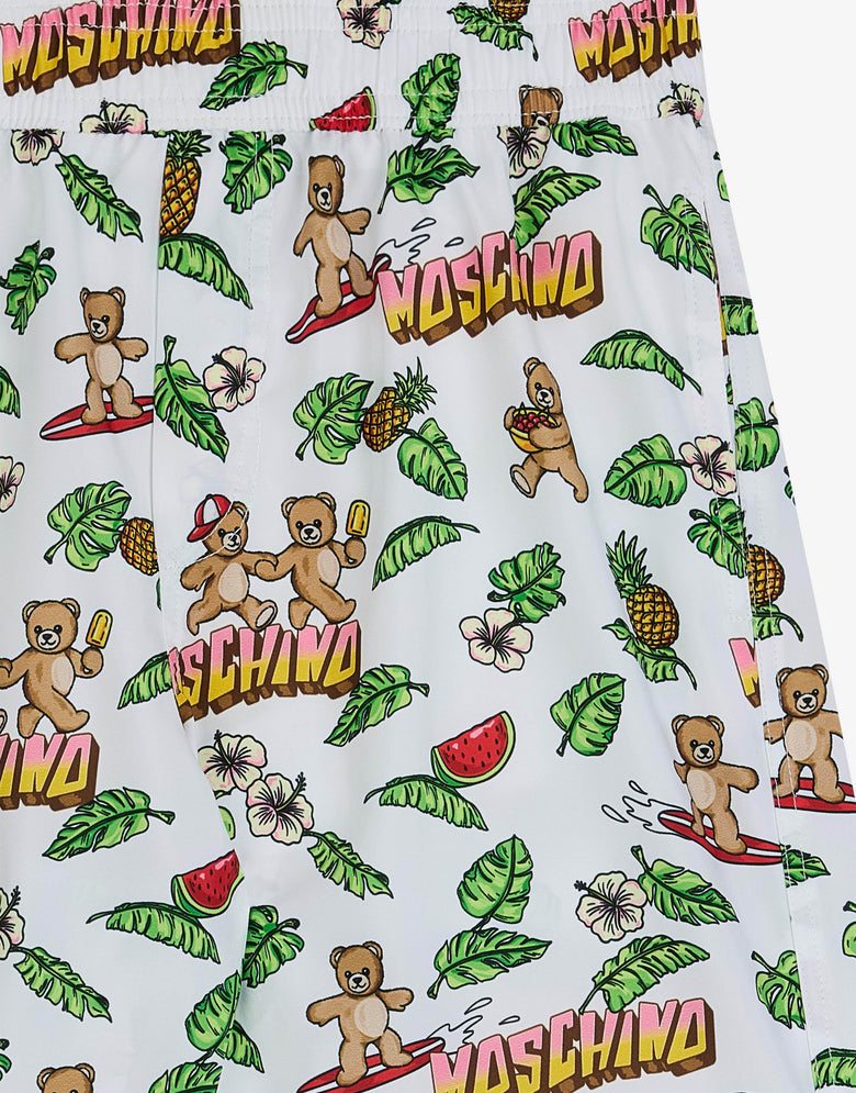 Boxer de baño de nylon estampado  Moschino 2
