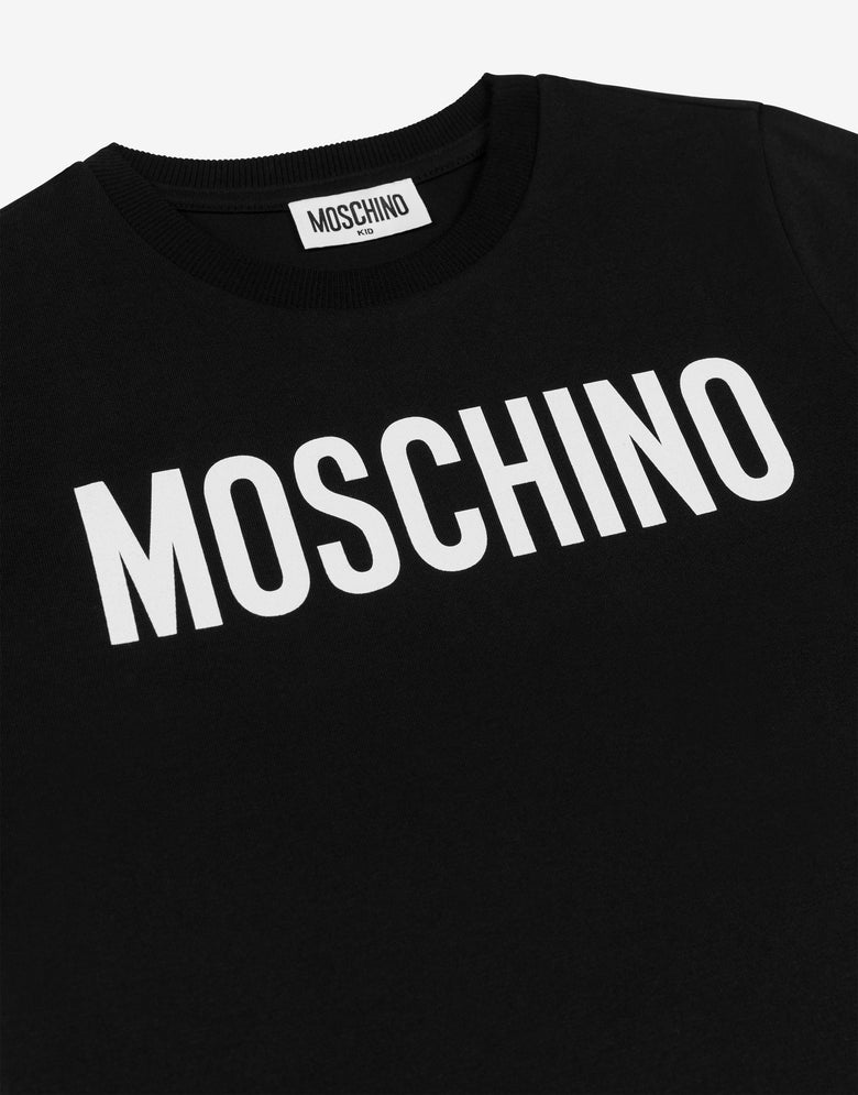 T-Shirt aus Jersey mit Lettering-Logo Schwarz Moschino 2