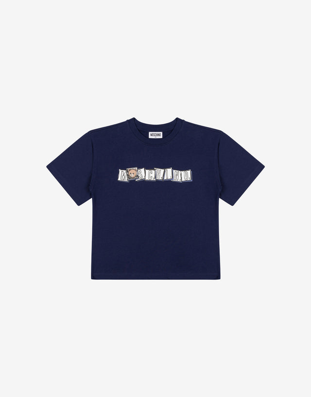 印花纯棉针织宽松 T 恤  Moschino 0
