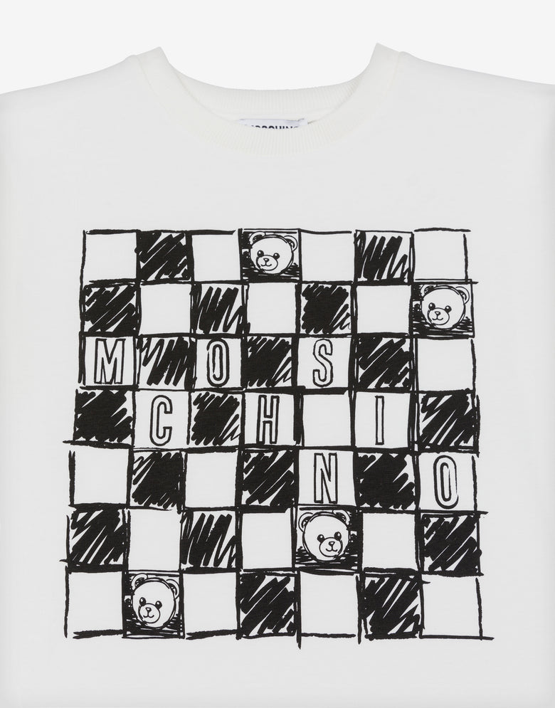 Camiseta maxi de punto de algodón estampado  Moschino 2