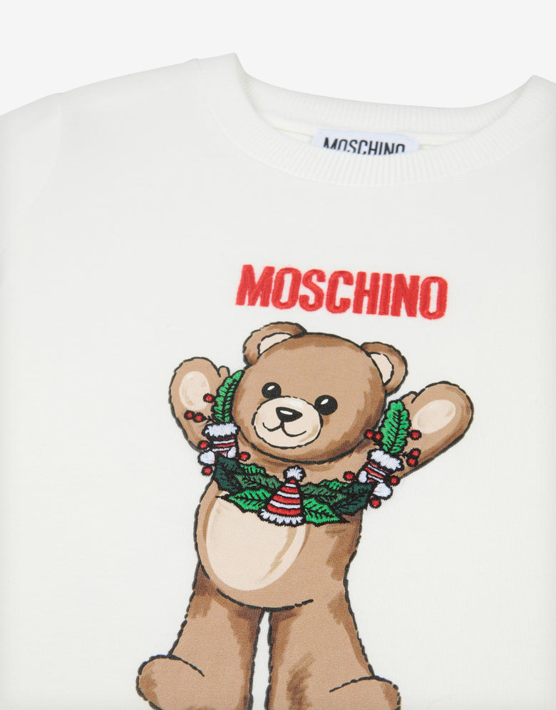 T-shirt Moschino Teddy Bear em camisola de algodão Blanco Moschino 2