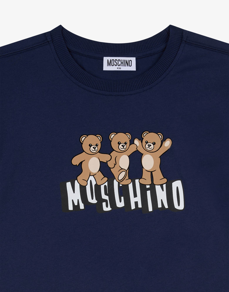 T-shirt oversize Moschino Teddy Bear Bleu Marine Moschino 2