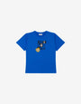 T-shirt maxi em jersey de algodão Moschino Teddy Bear