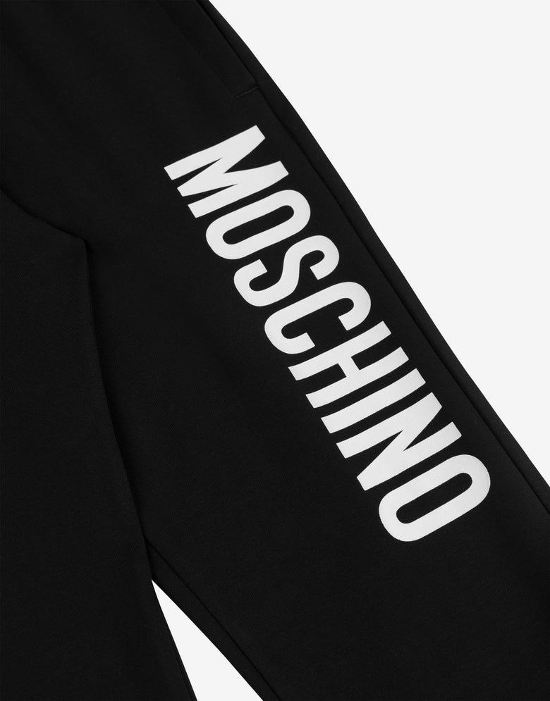 Pantalone in felpa Logo Print Nero Moschino 2
