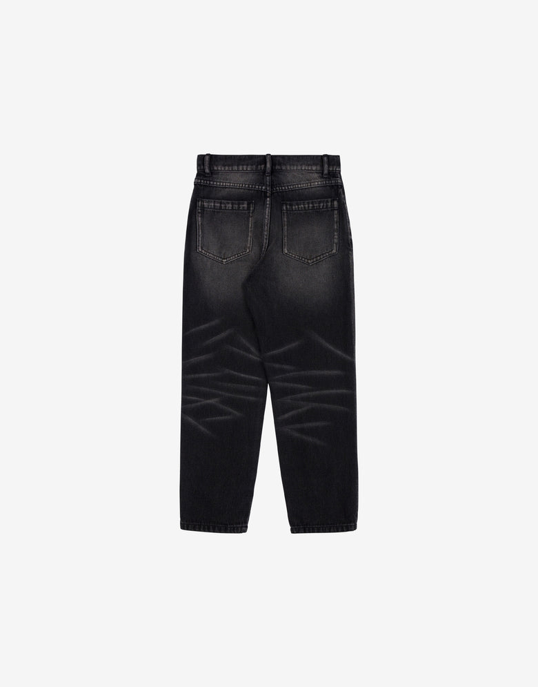 Pantalon en jean Noir Moschino 1
