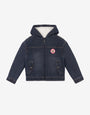 Veste en jean à capuche