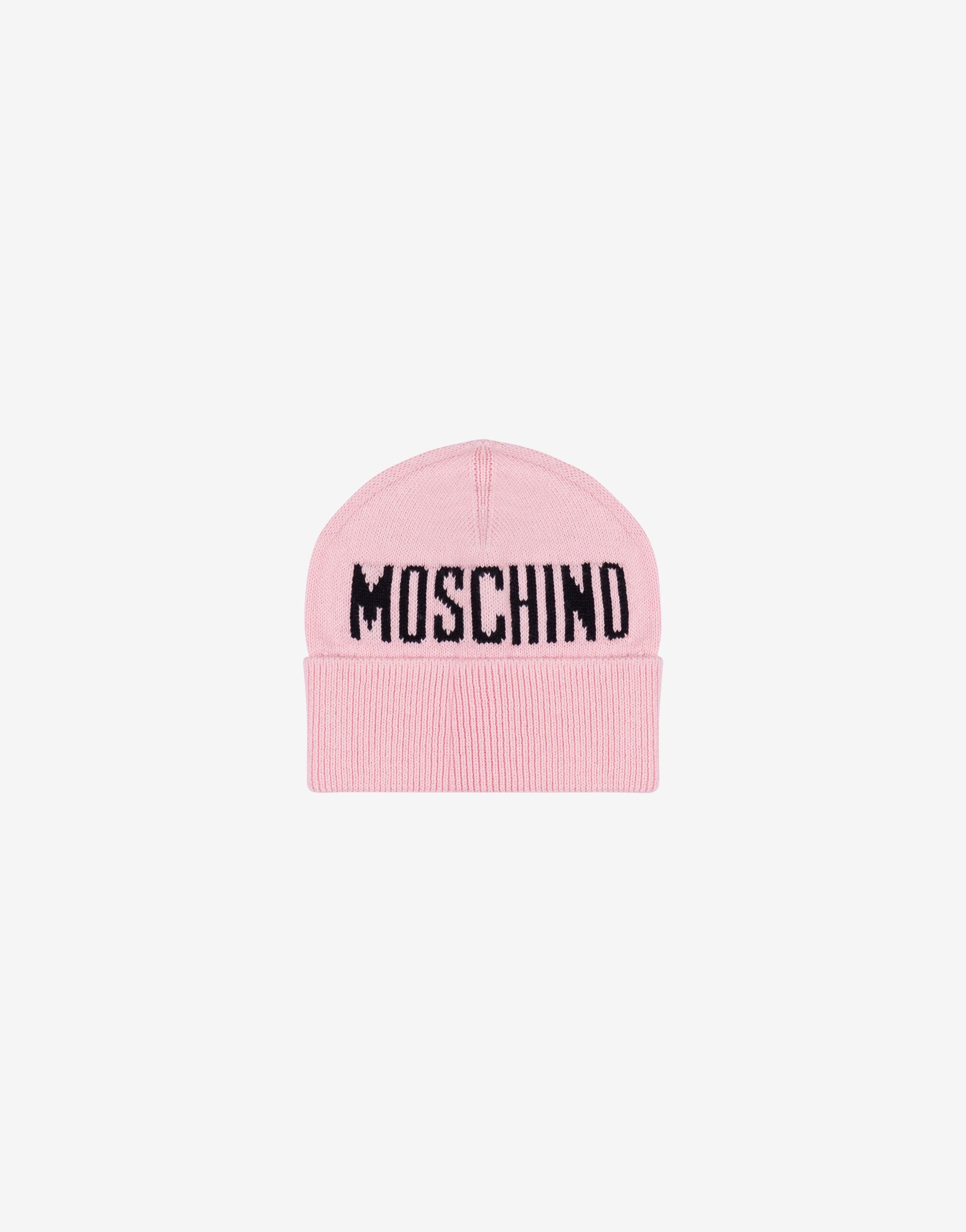 Knit hat with logo | Moschino