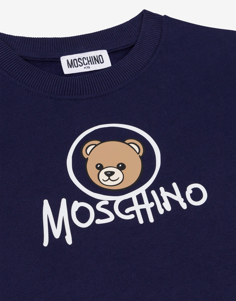 Felpa in cotone Moschino Teddy Bear Blu Moschino 2