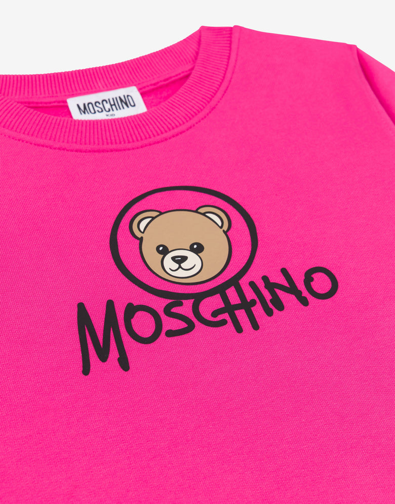 Moschino Teddy Bear Baumwoll-Sweatshirt Pink Moschino 2