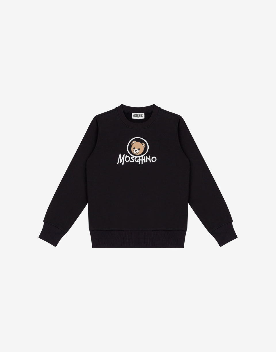 Felpa in cotone Moschino Teddy Bear Nero Moschino 0