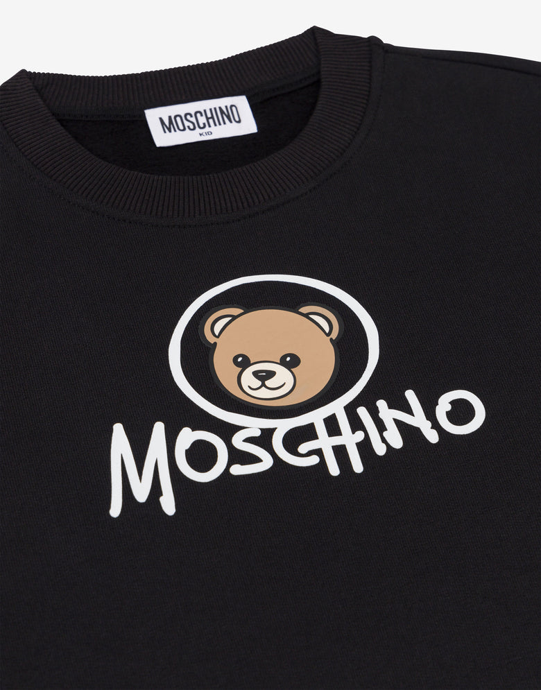 Felpa in cotone Moschino Teddy Bear Nero Moschino 2