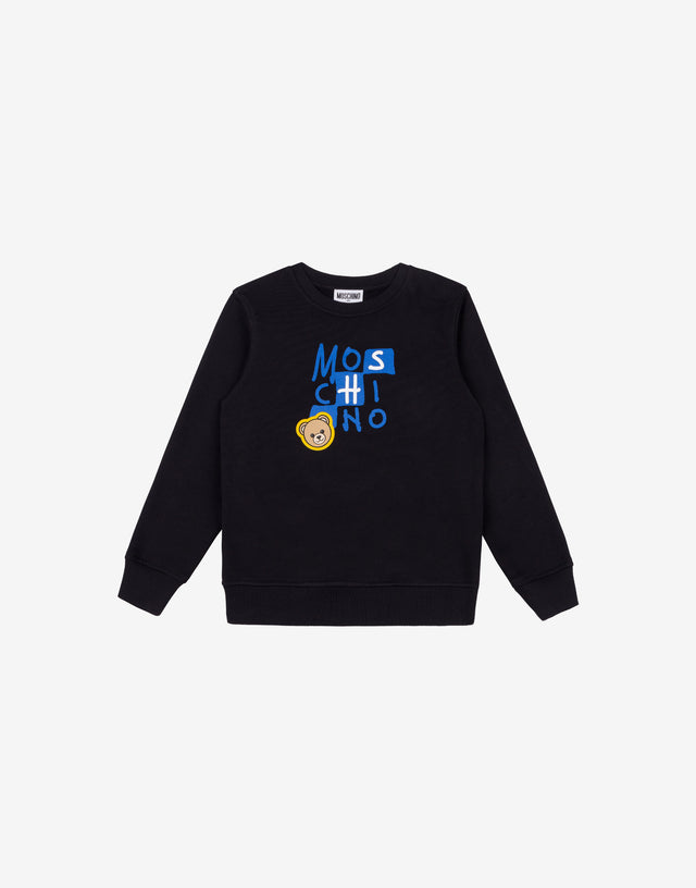 モスキーノのテディベア柄コットンスウェットシャツ  Moschino 0