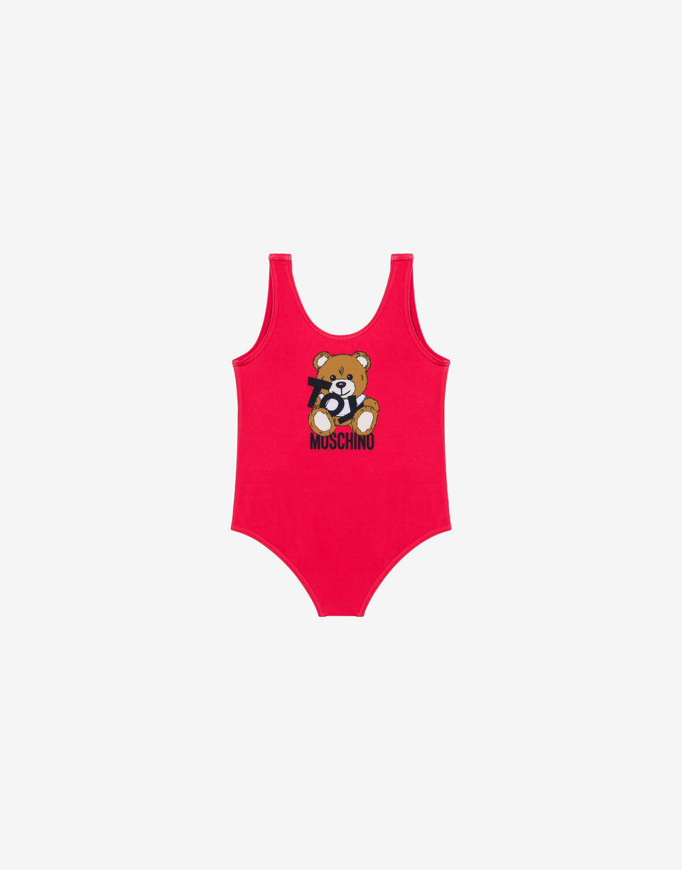 Lycra-Badeanzug Teddy Bear Rot Moschino 0