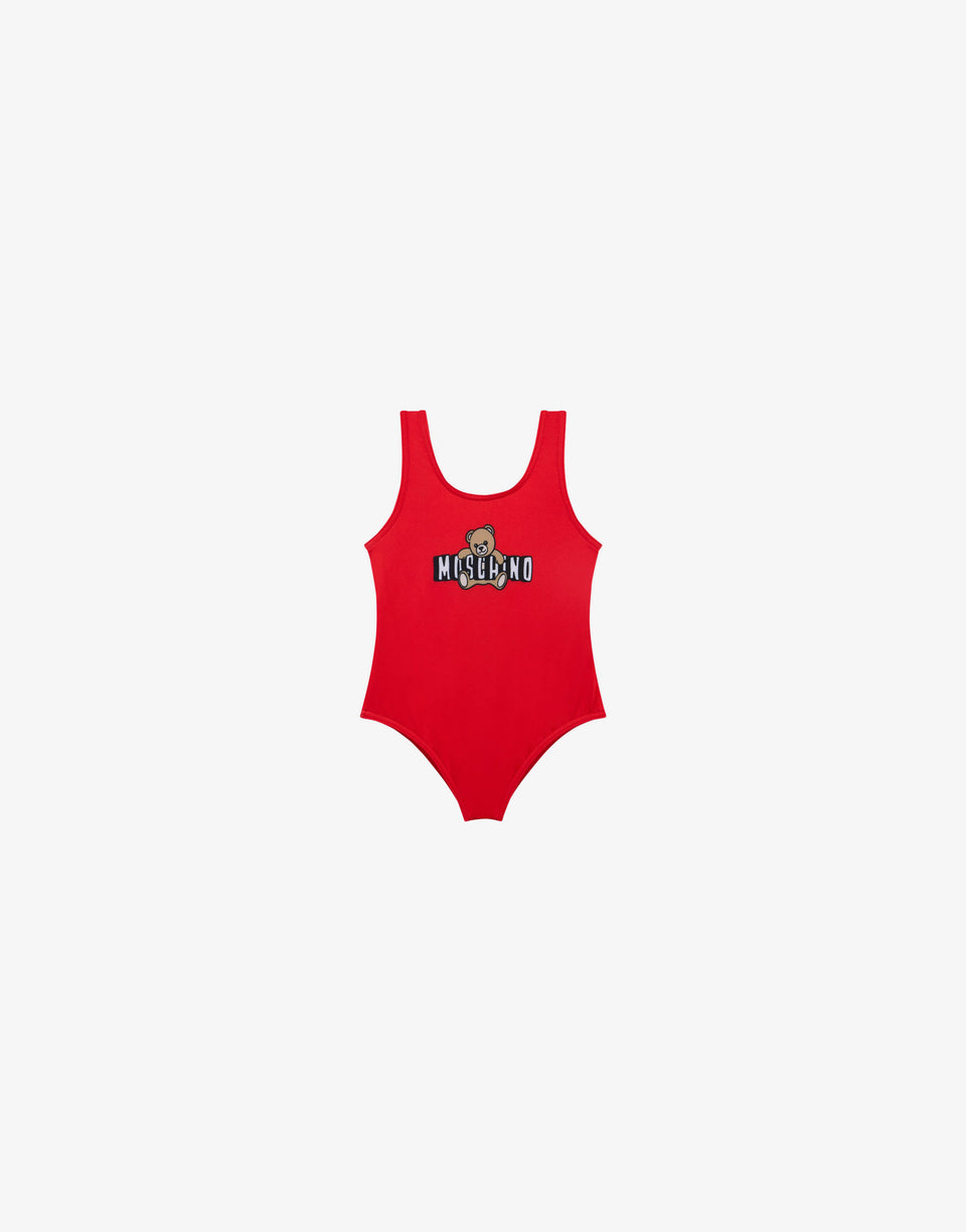 Bañador de una pieza de lycra Moschino Teddy Bear Rojo Moschino 0