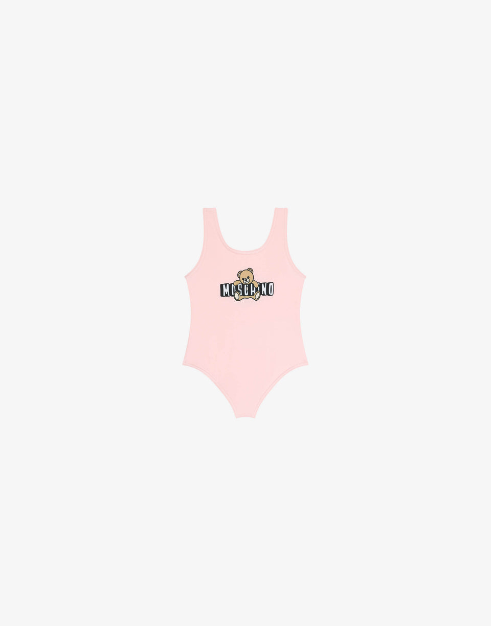 Maillot de bain une pièce en lycra Moschino Teddy Bear Rose Moschino 0