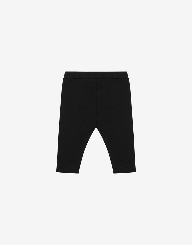 Leggings aus Jersey Logo Print Schwarz Moschino 1