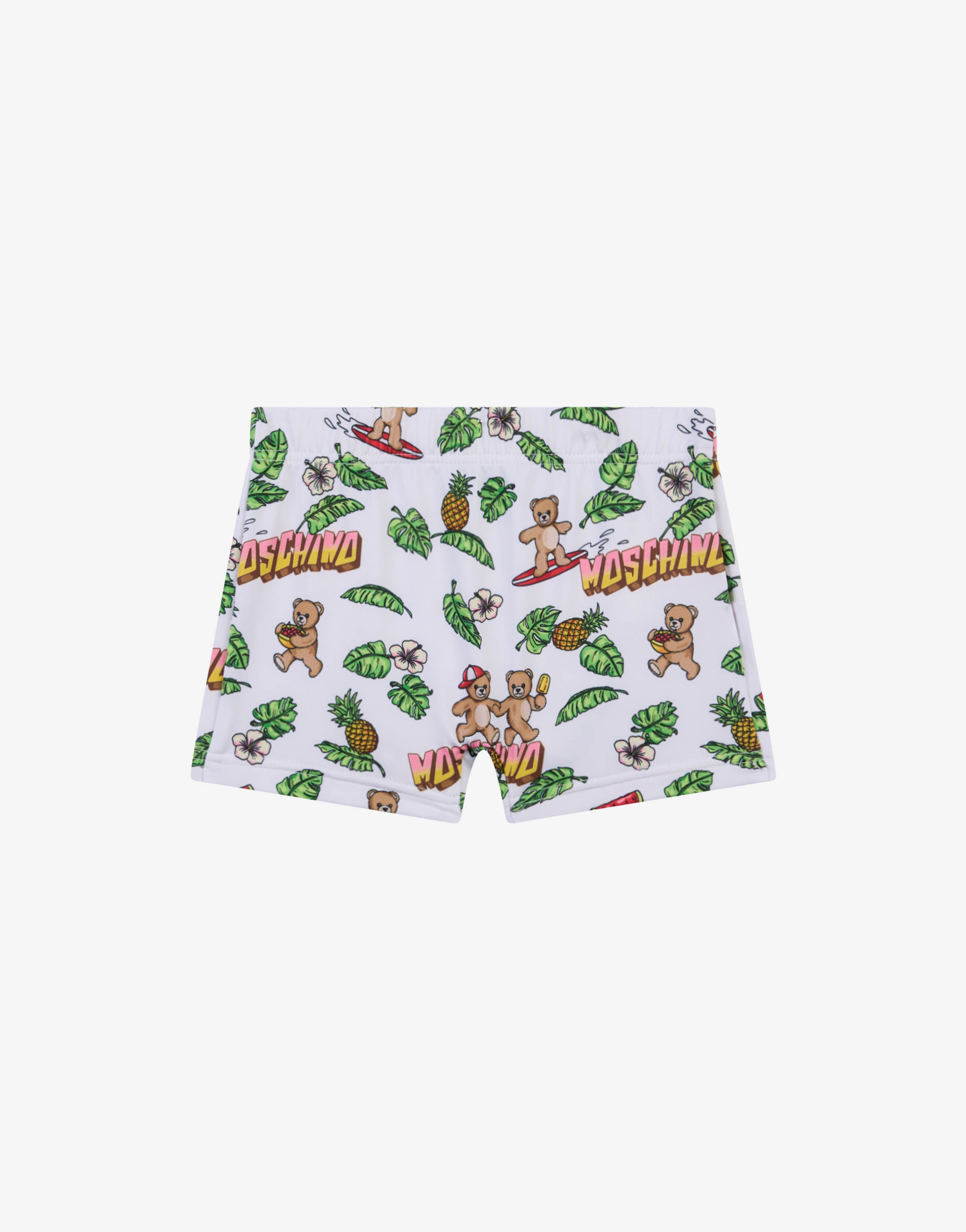 Printed Lycra swim trunks