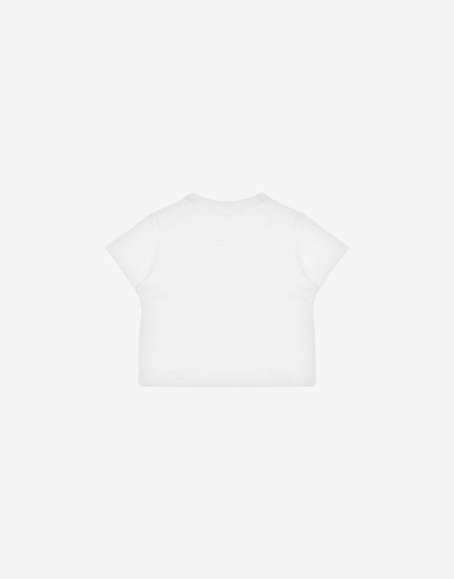 Printed cotton jersey T-shirt White Moschino 1