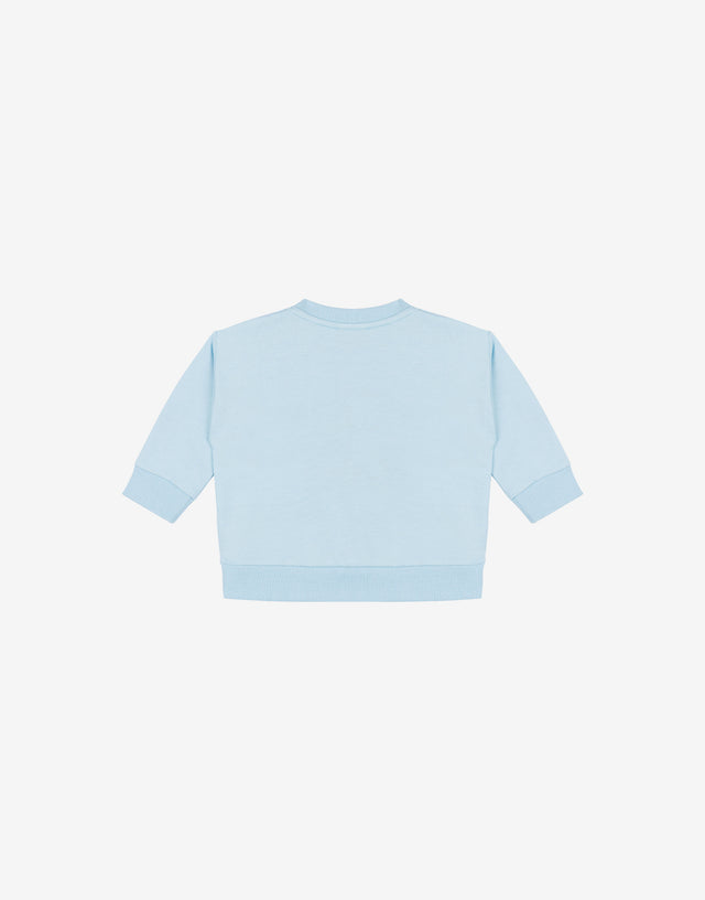 Felpa in cotone Moschino Teddy Bear Blu cielo Moschino 1