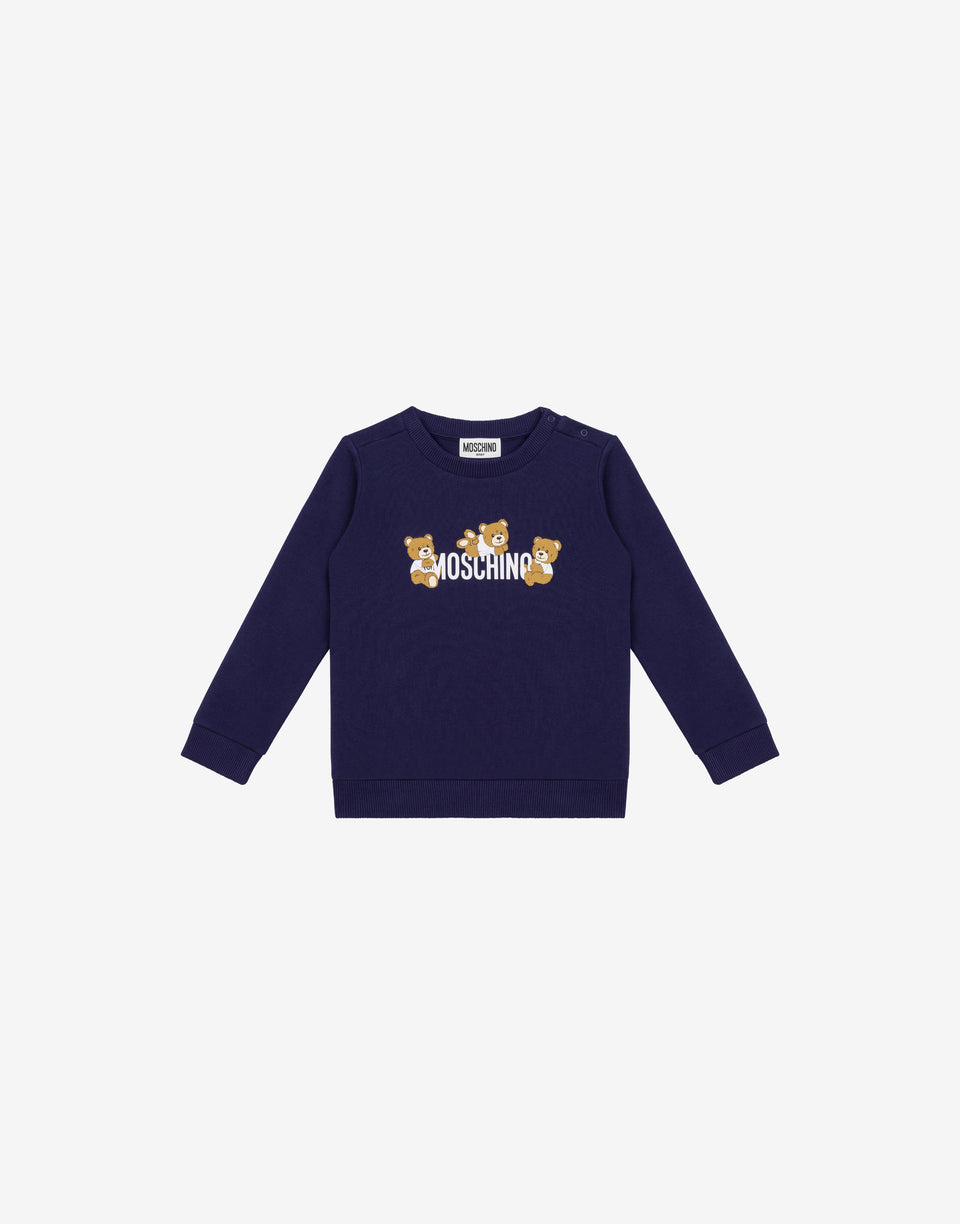 泰迪熊纯棉运动衫 蓝海军 Moschino 0