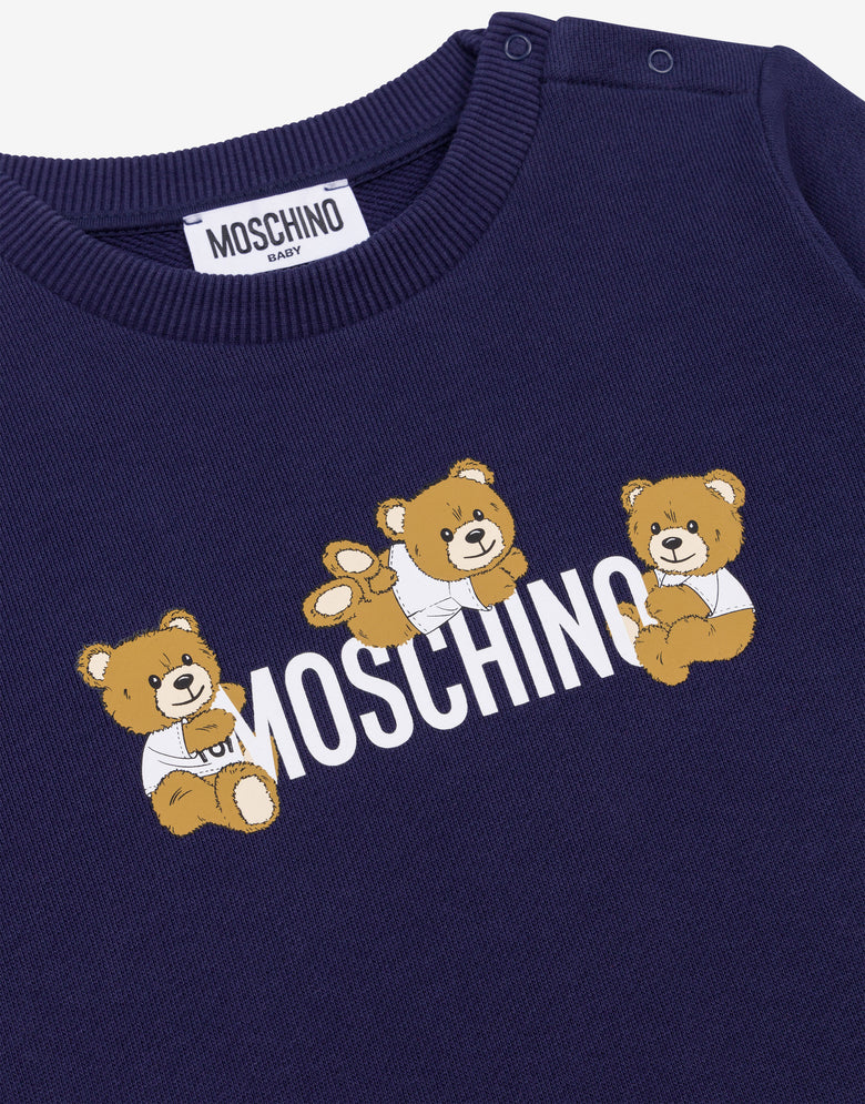 泰迪熊纯棉运动衫 蓝海军 Moschino 2