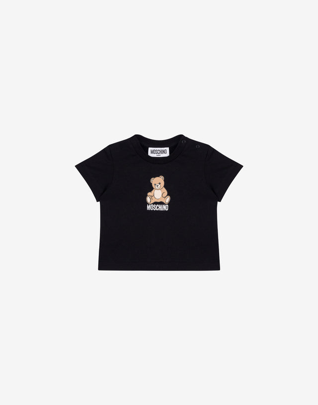 T-shirt en jersey de coton Moschino Teddy Bear Noir Moschino 0