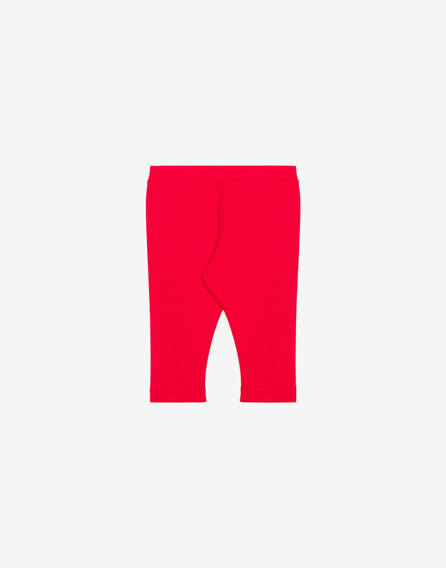Leggings aus Jersey Logo Print Rot Moschino 1