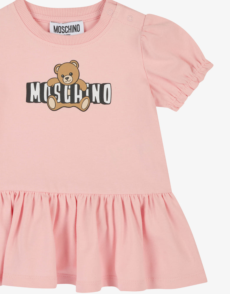モスキーノ テディベア コットンジャージーワンピース ピンク Moschino 2