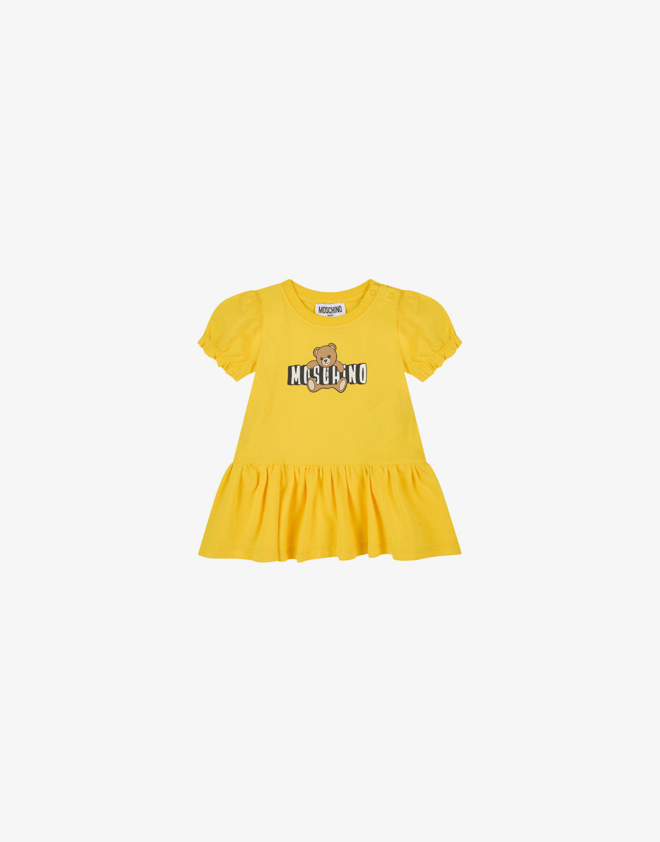 モスキーノ テディベア コットンジャージーワンピース イエロー Moschino 0