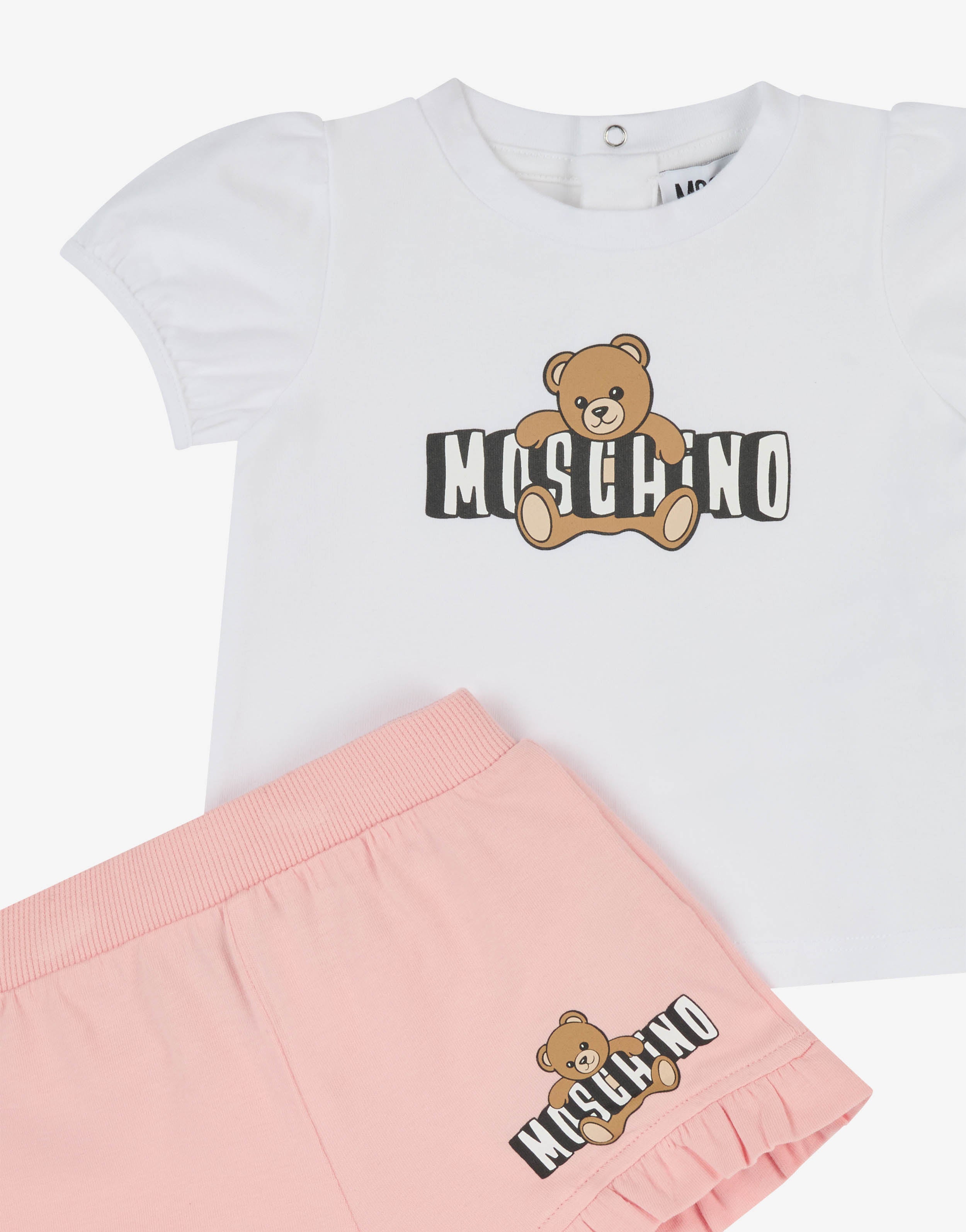 Cotton jersey T-shirt and shorts set | Moschino