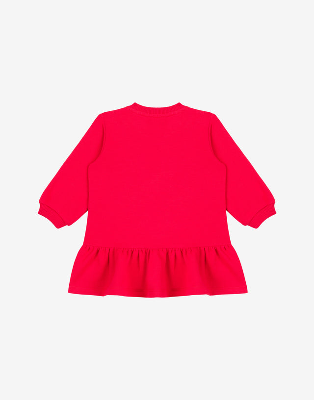 Moschino Teddy Bear Cotton Sweatshirt Dress Red Moschino 1