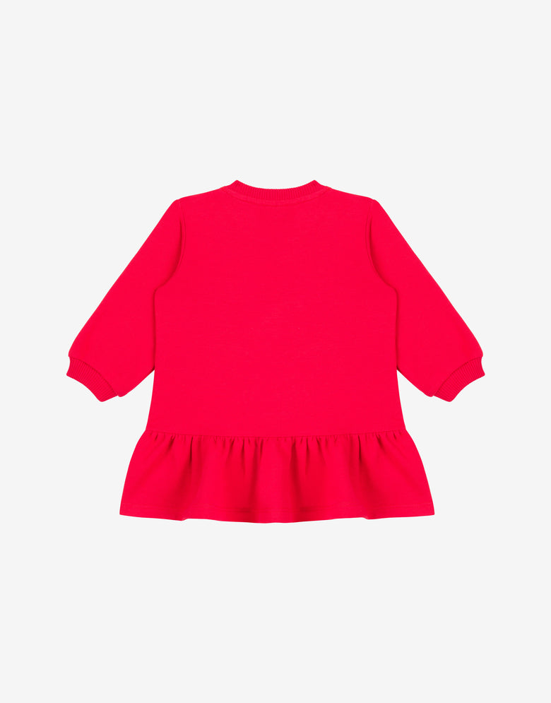 Robe en molleton de coton Moschino Teddy Bear Rouge Moschino 1