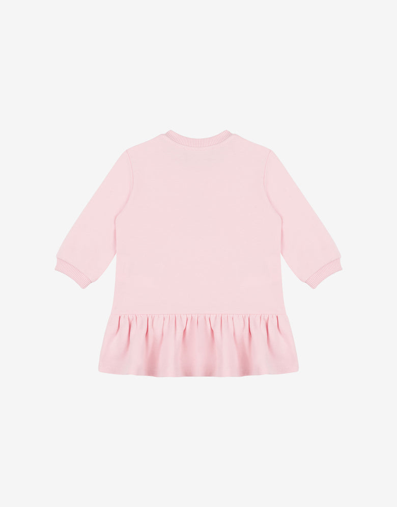 Robe en molleton de coton Moschino Teddy Bear Rose clair Moschino 1