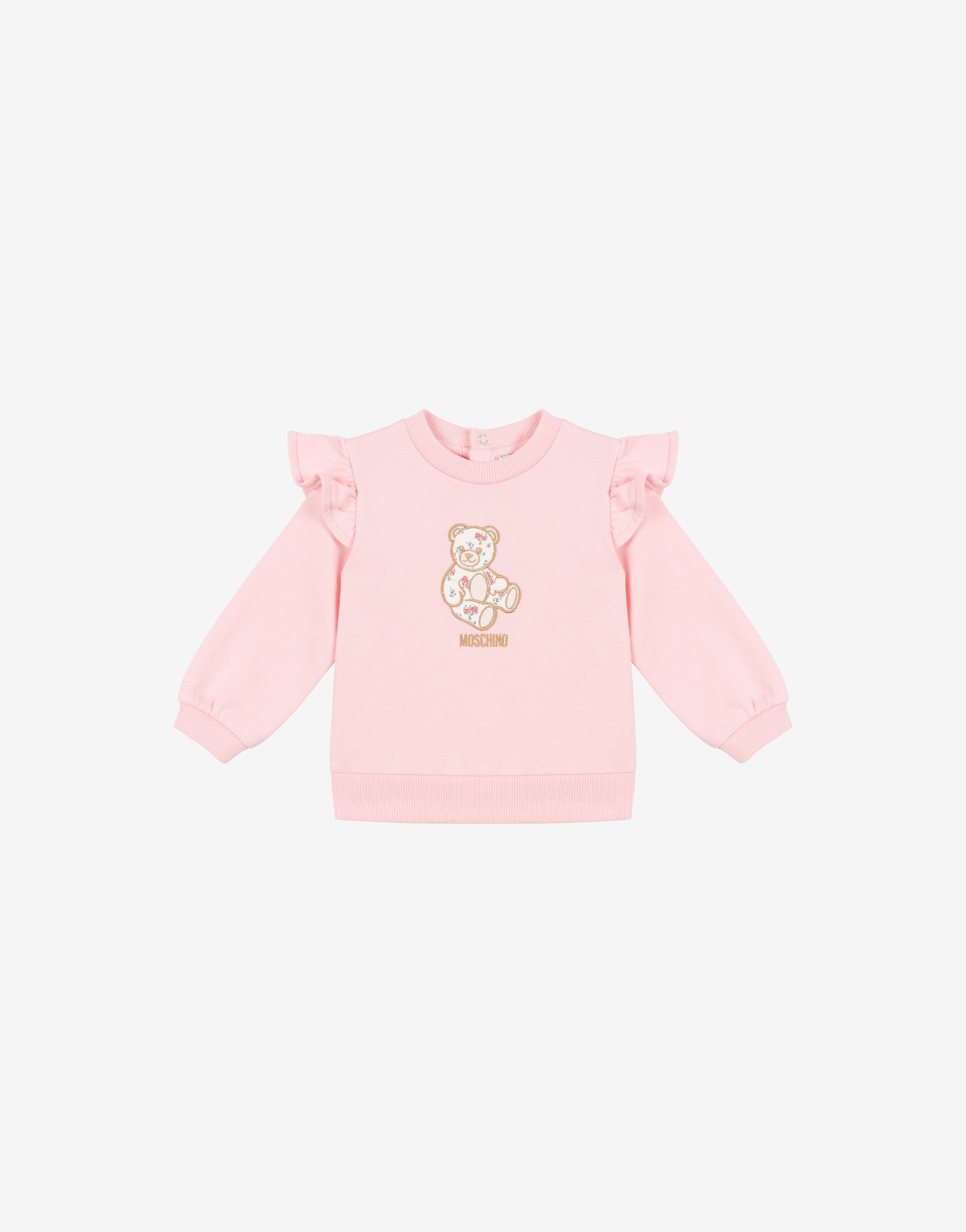 Cotton Moschino Teddy Bear embroidered sweatshirt