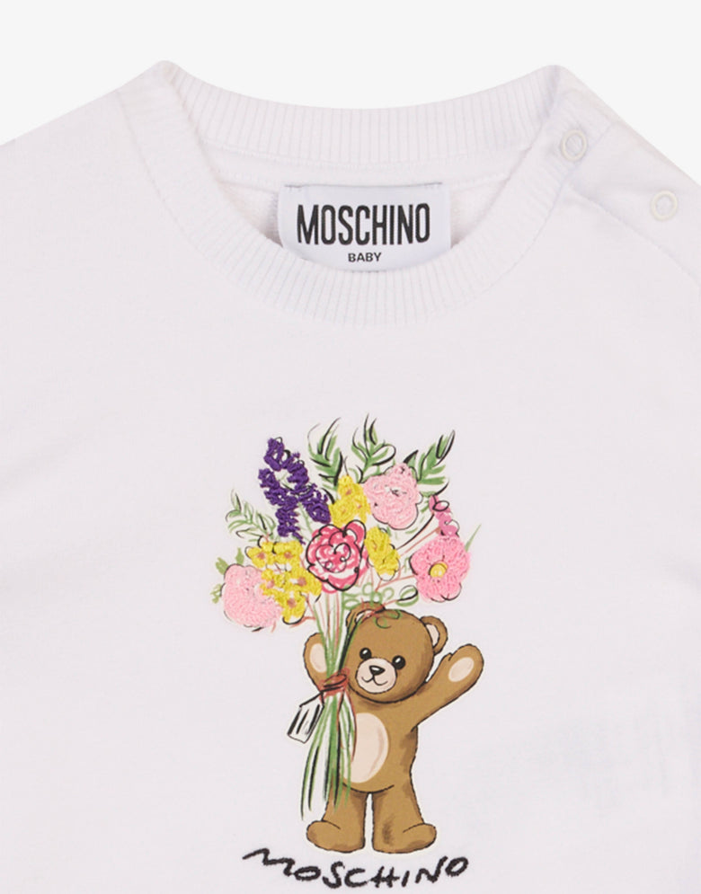 モスキーノ テディベア コットンスウェット ホワイト Moschino 2