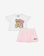 Ensemble T-shirt et jupe en jersey Teddy Bear
