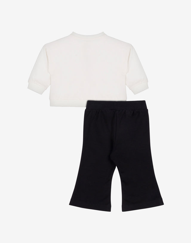 Conjunto de sudadera y pantalón de algodón Negro Moschino 1