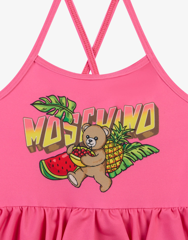 Bañador de una pieza de lycra Moschino Teddy Bear Pink Moschino 2