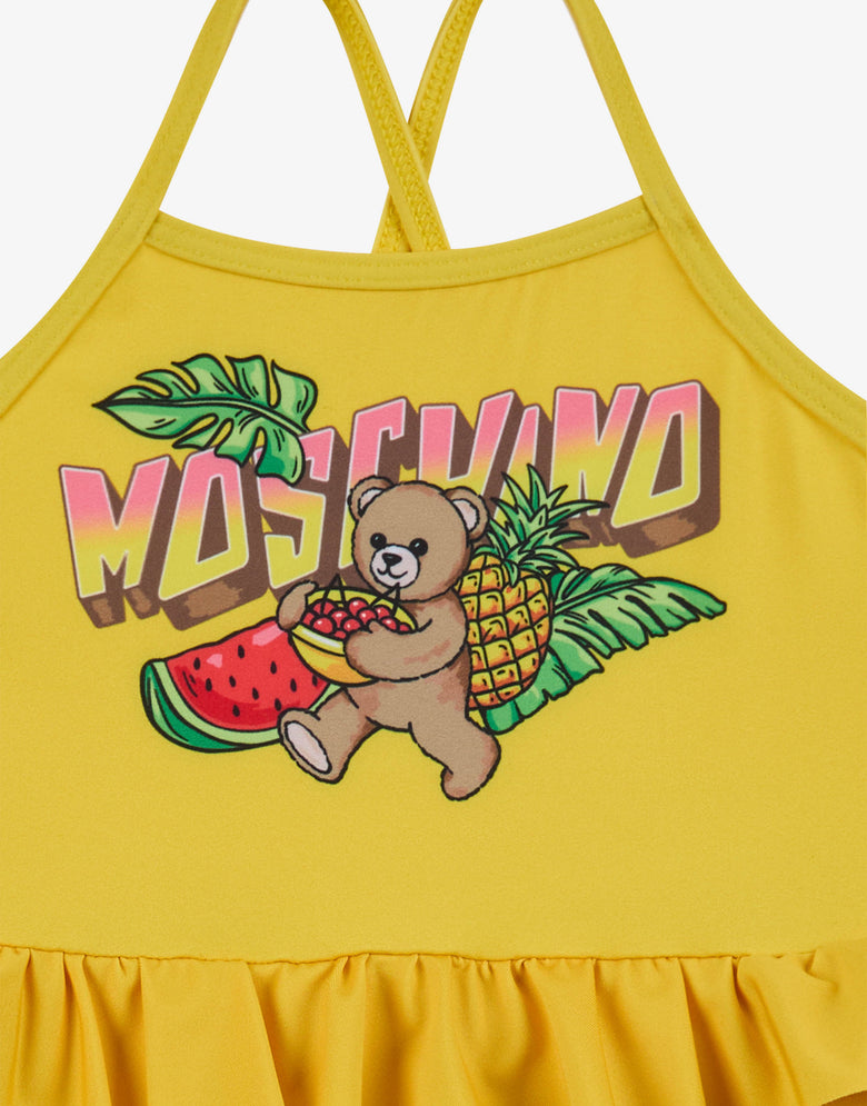 Maillot de bain une pièce en lycra Moschino Teddy Bear Jaune Moschino 2