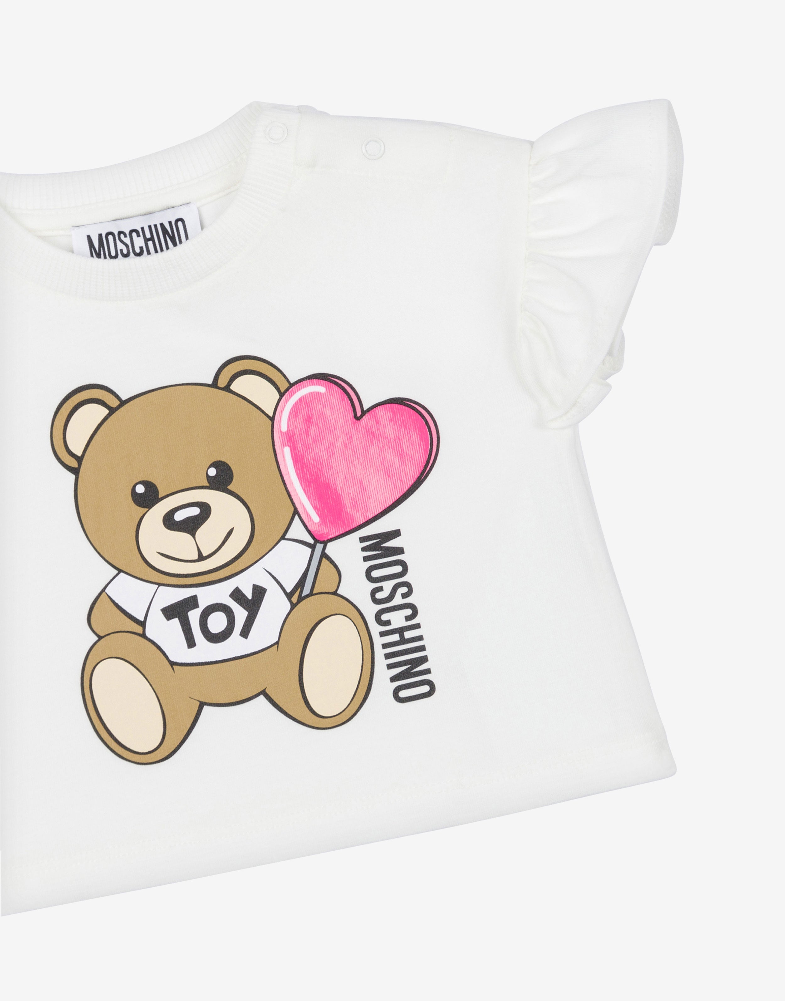 ★Moschino★ Teddy Bear T-Shirt White AEF251EV070805411001 A Moschino Teddy bear-print T-shirt | White | FARFETCH PL